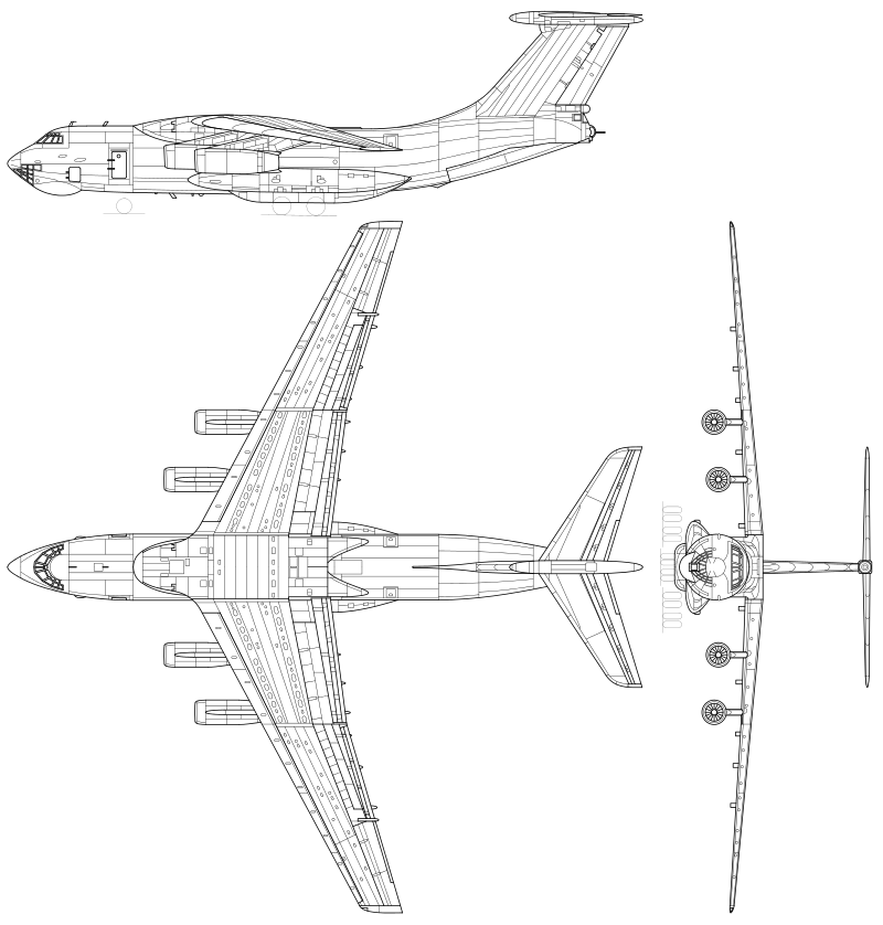 схема Ильюшин Ил-76 ТФ